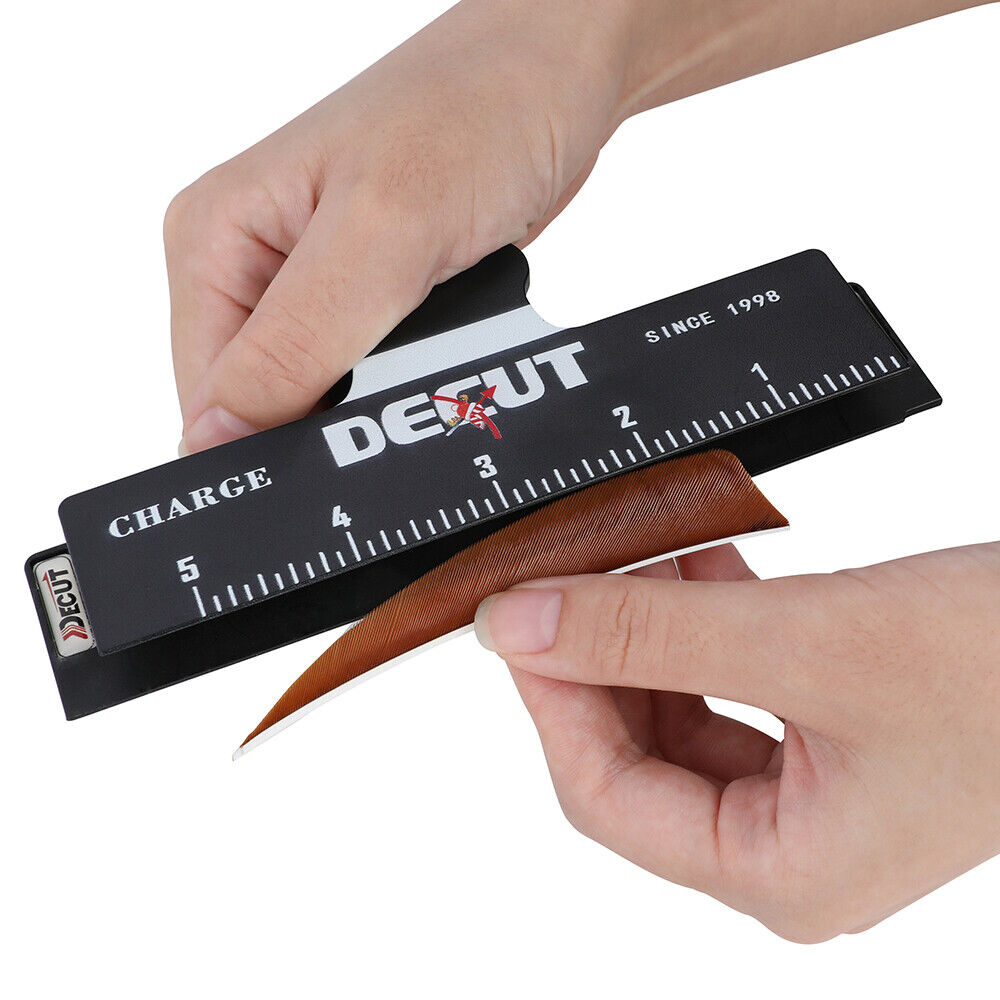 DECUT Archery Fletching Jig Arrow Vanes Fletches Clamp Feather Stick Tool